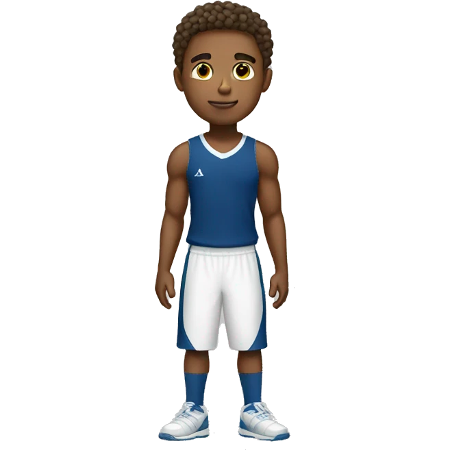 Cute male athlete full body emoji