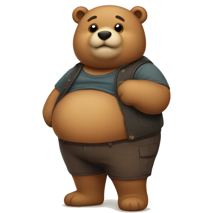 chubby  with a bellybear emoji