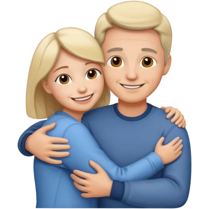 abrazar a mi papa mama emoji