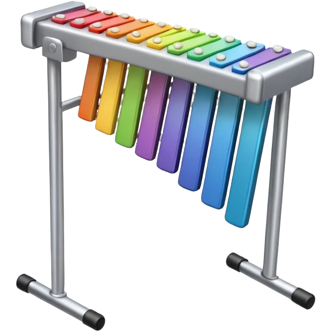 Xylophone silver emoji
