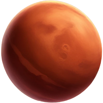 planet mars spinning  emoji