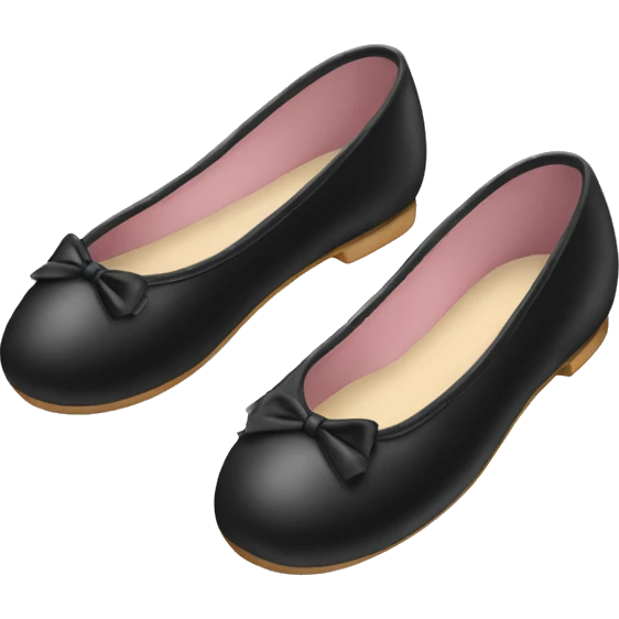 Black ballerina shoes  emoji