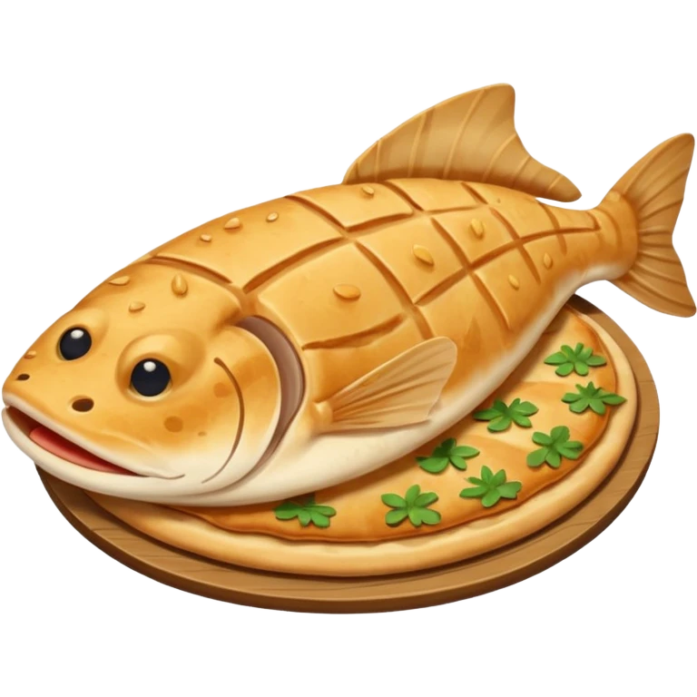 Flatbread catfish emoji