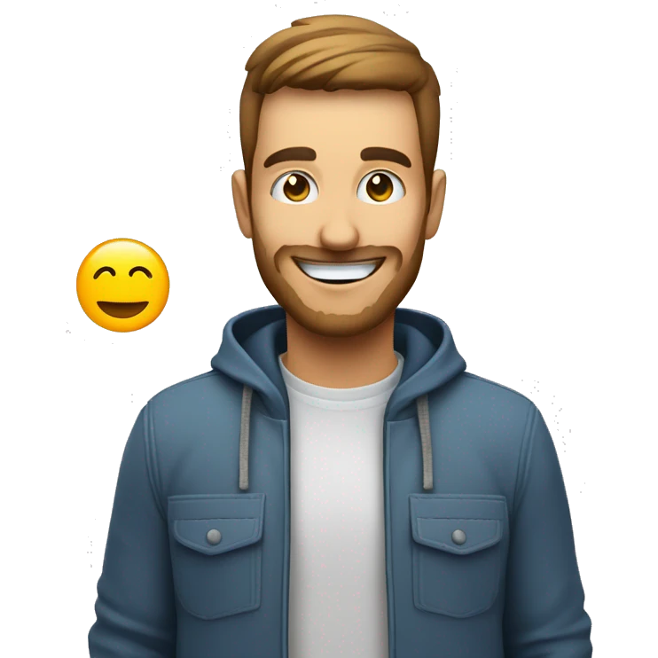 satisfied card payment user with ellyPOS logo emoji