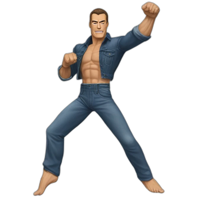 Jean claude van damme split kick emoji