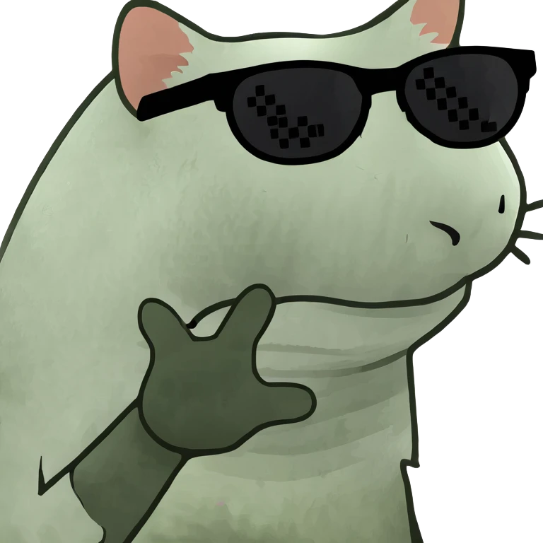 Cat with sunglasses emoji
