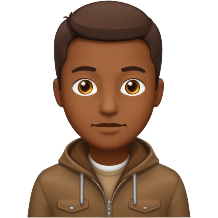 man with brown clothes emoji
