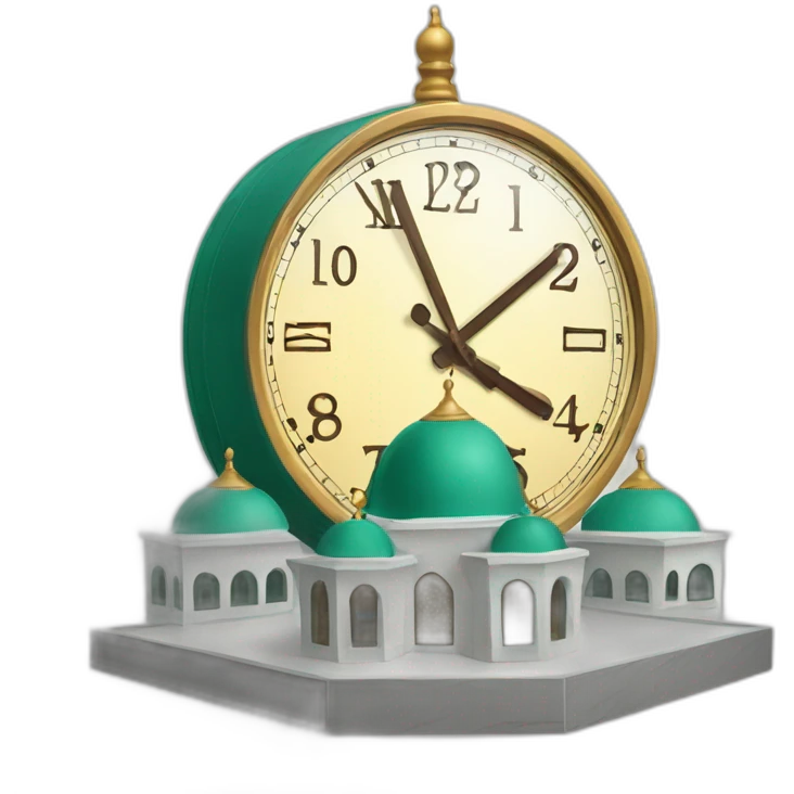 Mosquée horloge emoji