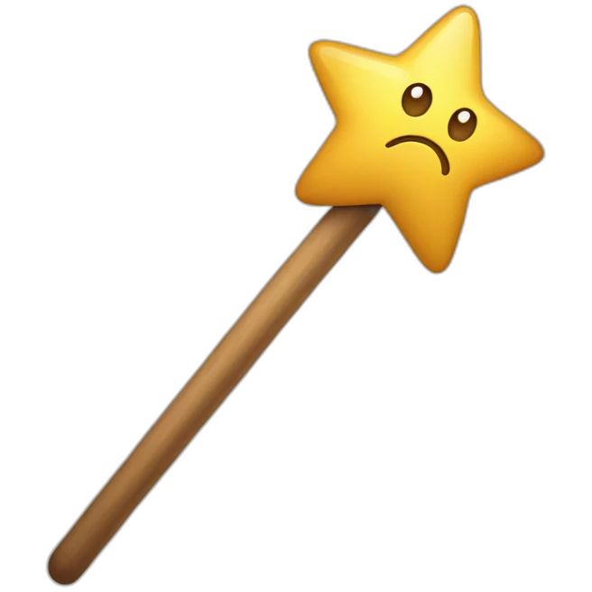 star holding a wand emoji
