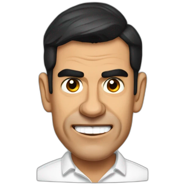 Pedro Sánchez with horns emoji