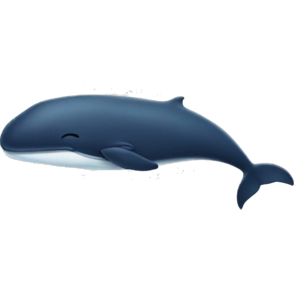 A whale with the zzz sleeping symbol emoji
