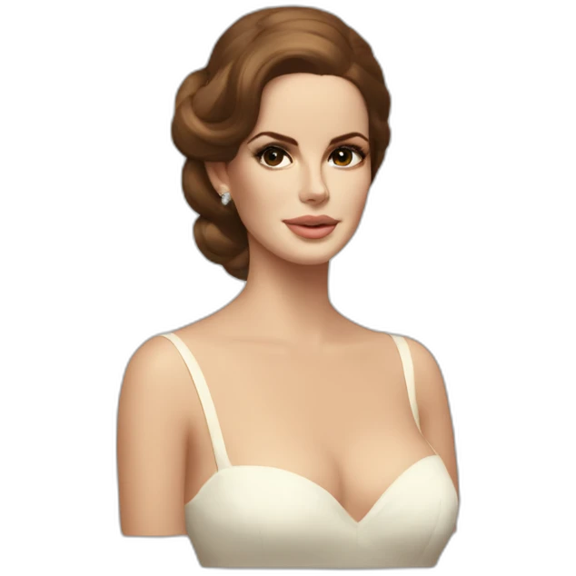 lana del rey in high by the beach music video emoji