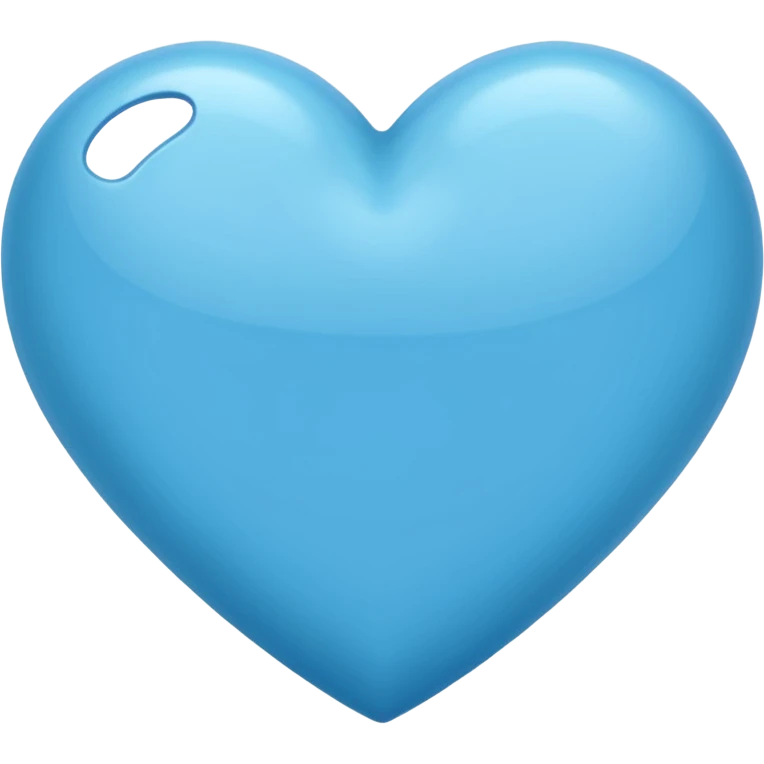 Cerulean heart emoji