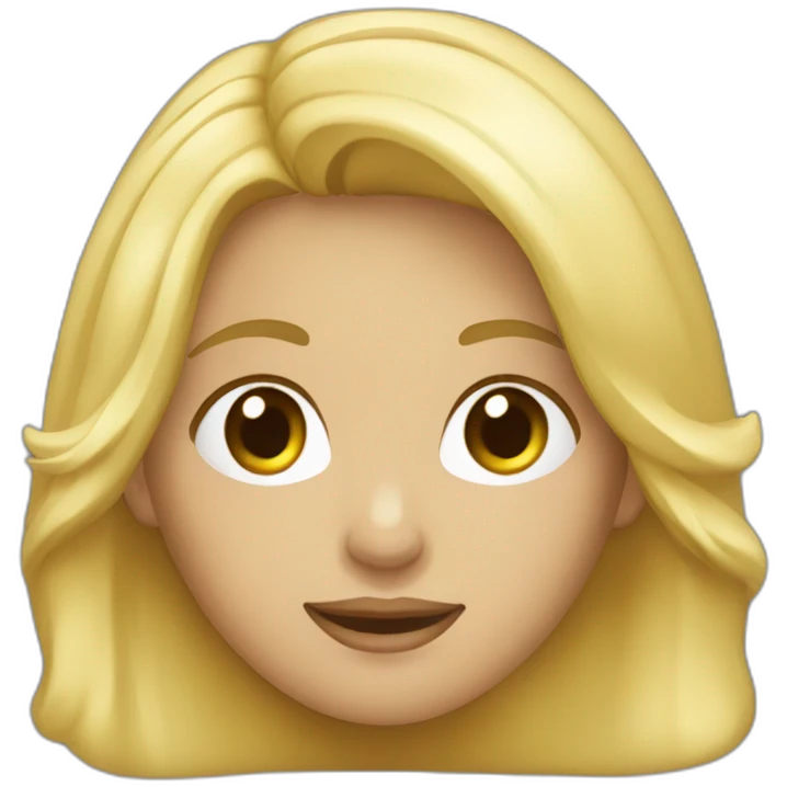 Fille blonde qui rit emoji