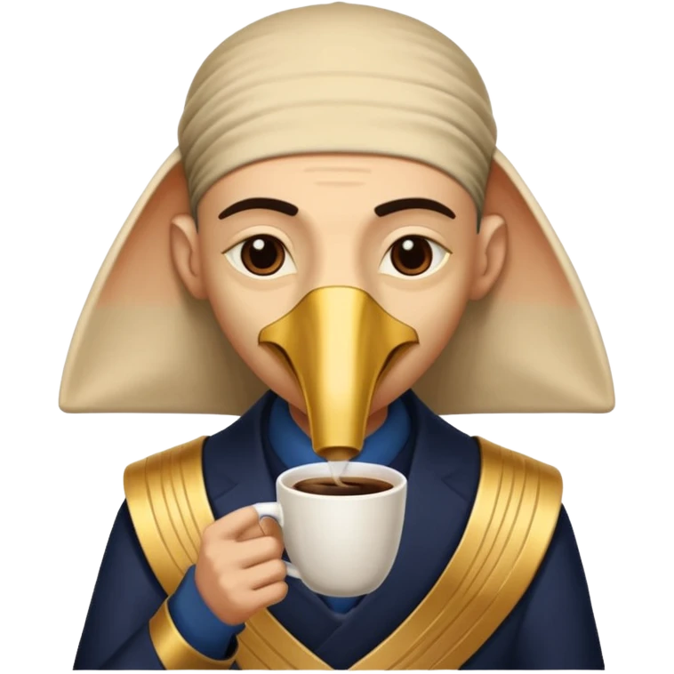 Thoth drink coffee emoji