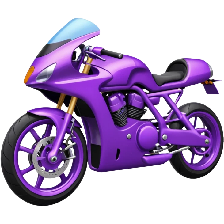  Purple street bike emoji