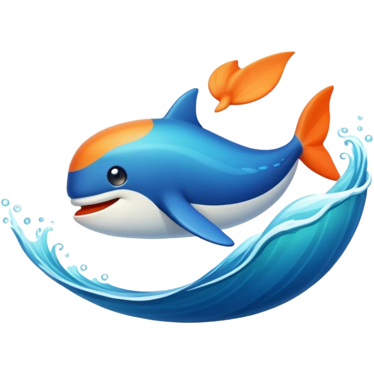 Морской конек оранжевого цвета emoji