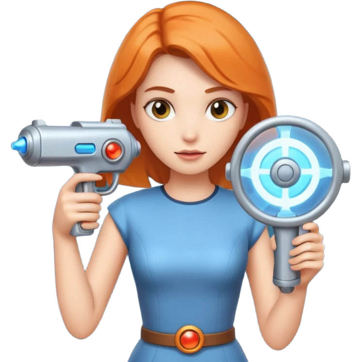woman with portal gun emoji