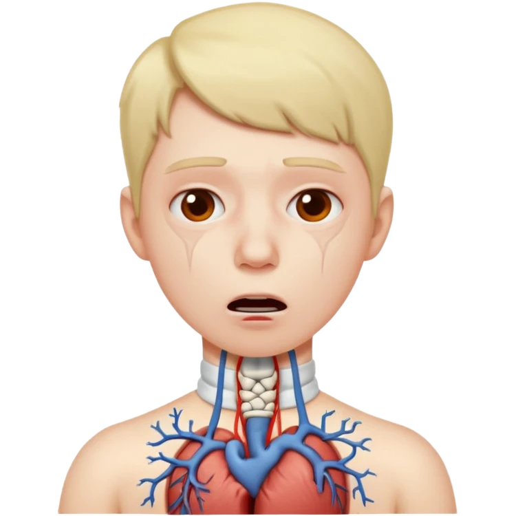 Choking throat emoji