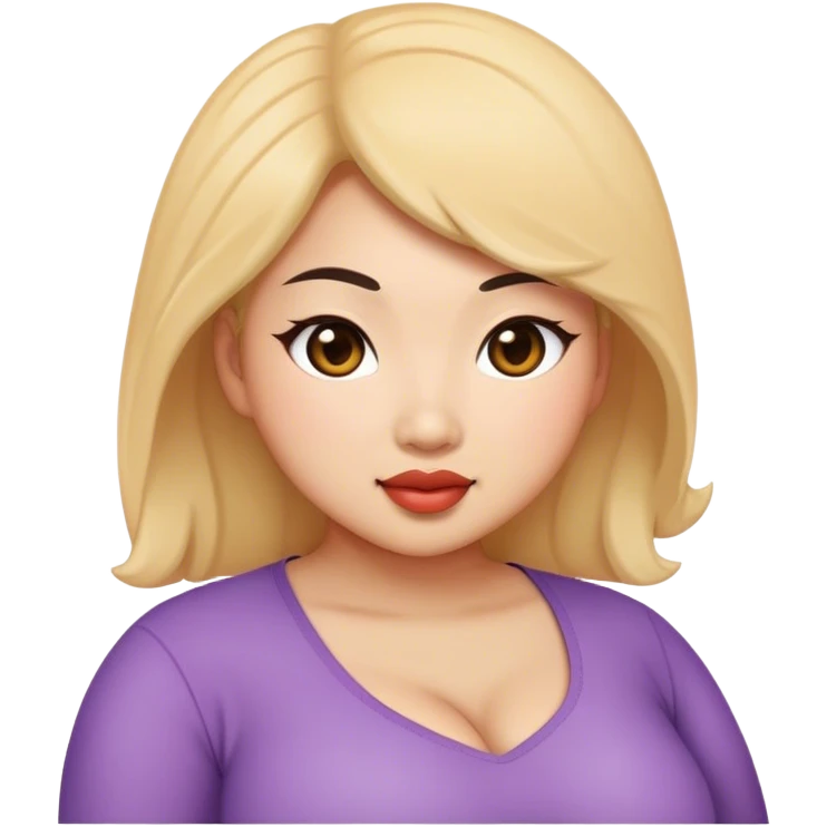 curvy asian woman emoji