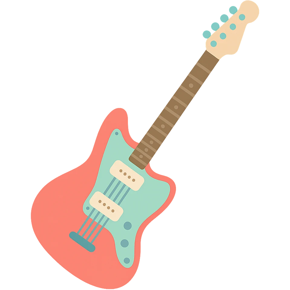 Fender Jazzmaster guitar emoji
