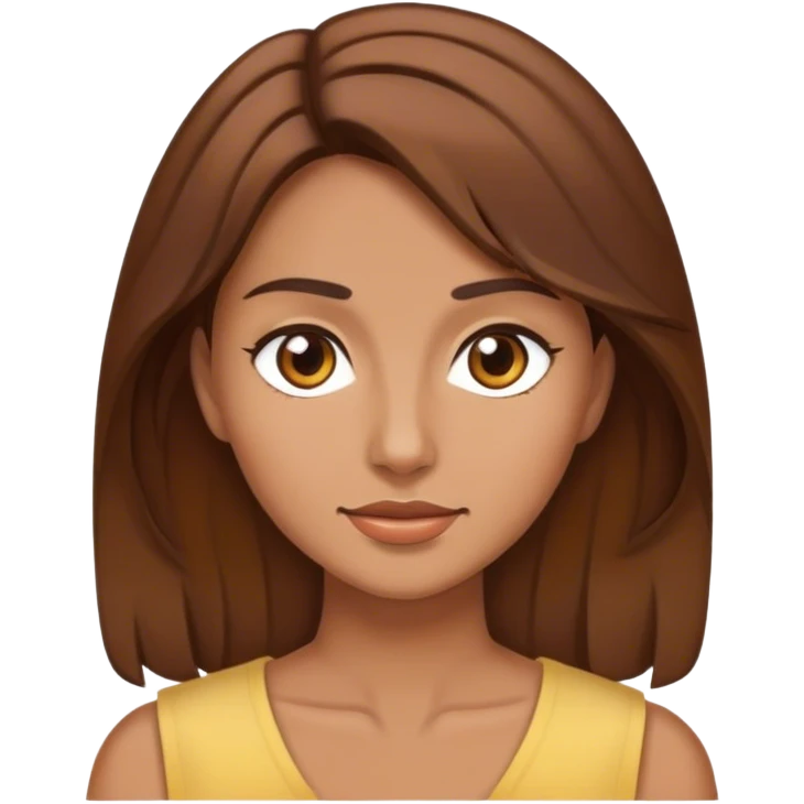 MUJER, CABELLO CAFE emoji
