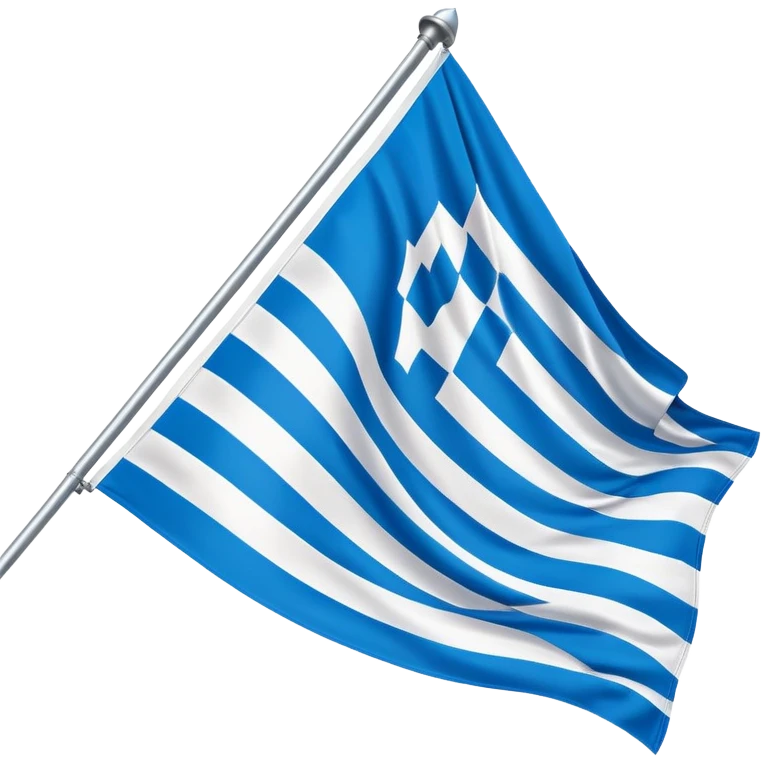 Bavarian flag on a flagpole emoji