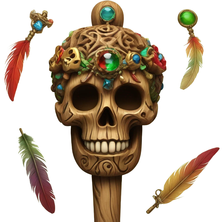 Voodoo magic staff emoji