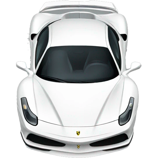 White Ferrari  emoji