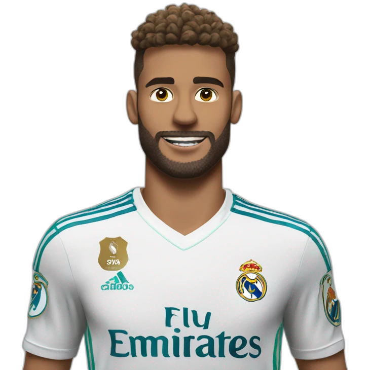 Fais un emoji du maillot du real madrid emoji