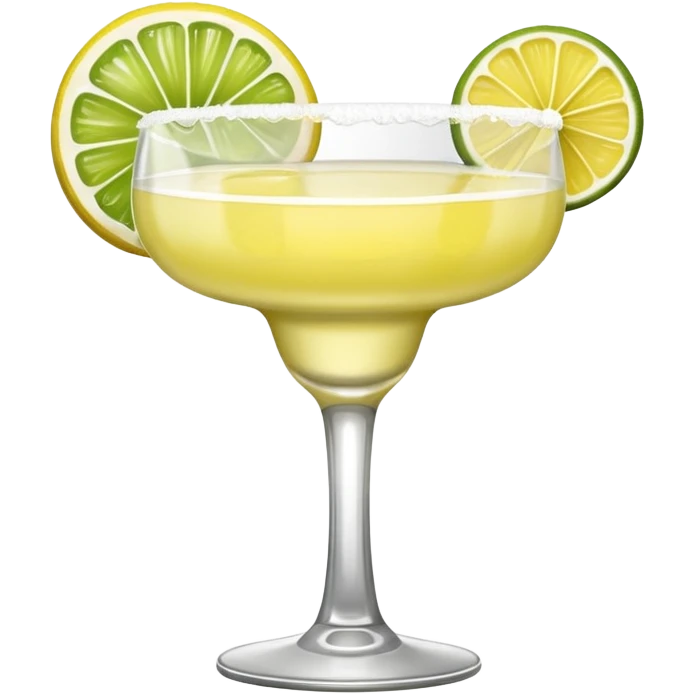 a classic margarita cocktail only one lemon  emoji