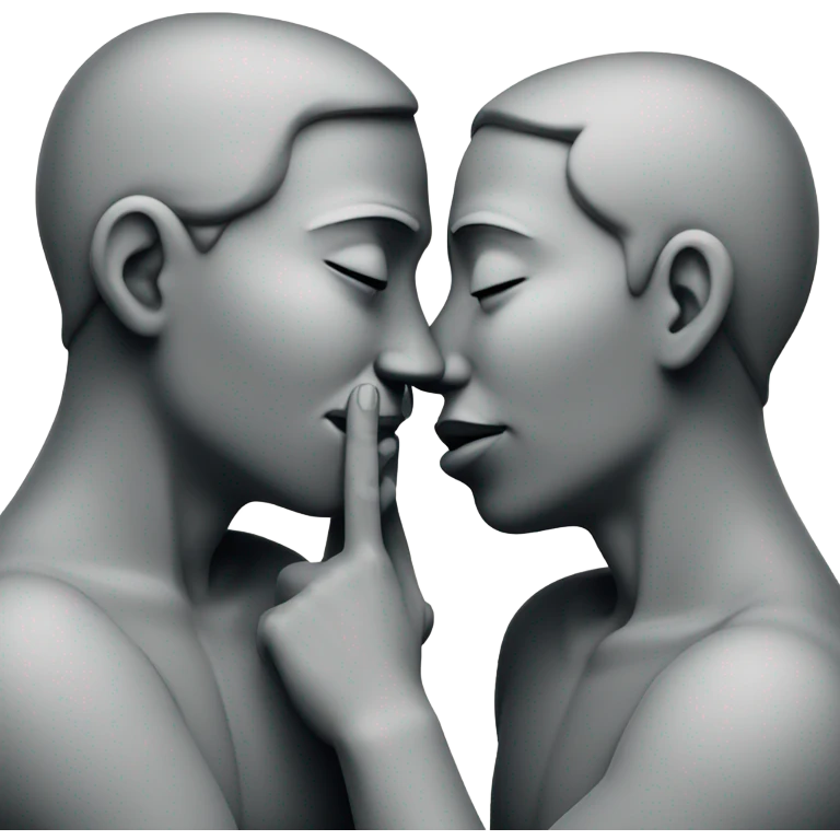 🫂+🤫 emoji