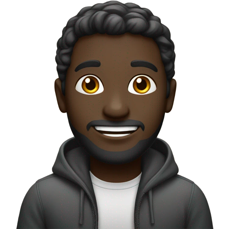 Dark man saying halal emoji
