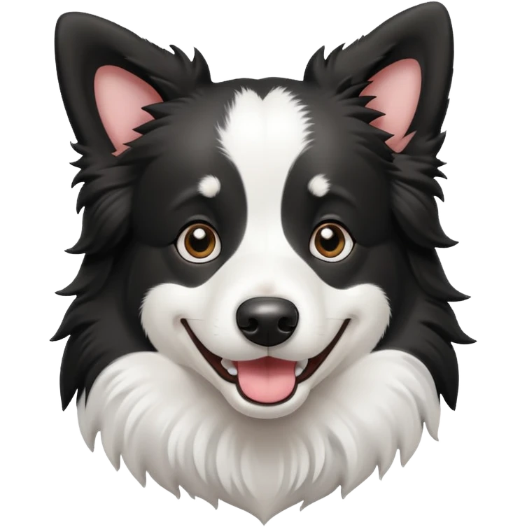cartoon border collie emoji