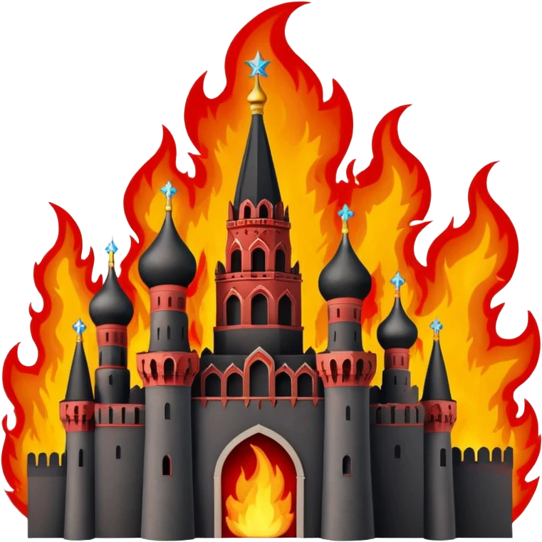 Кремль горит emoji