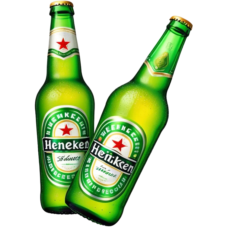 Cinematic Realistic Heineken Pop Culture Emoji, showcasing an iconic beer moment rendered with crisp textures and vibrant, energetic lighting. emoji
