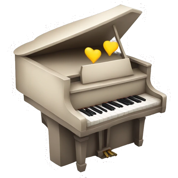 Sweet piano emoji