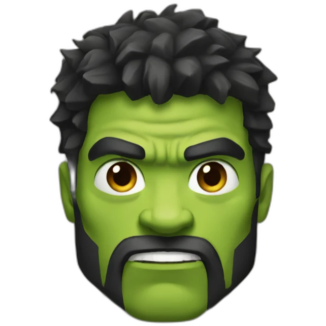 hulk black beard emoji