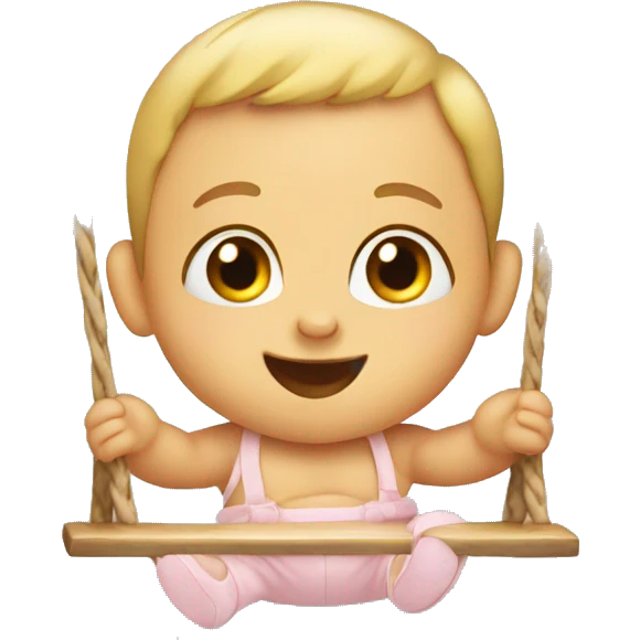 Baby in swing emoji