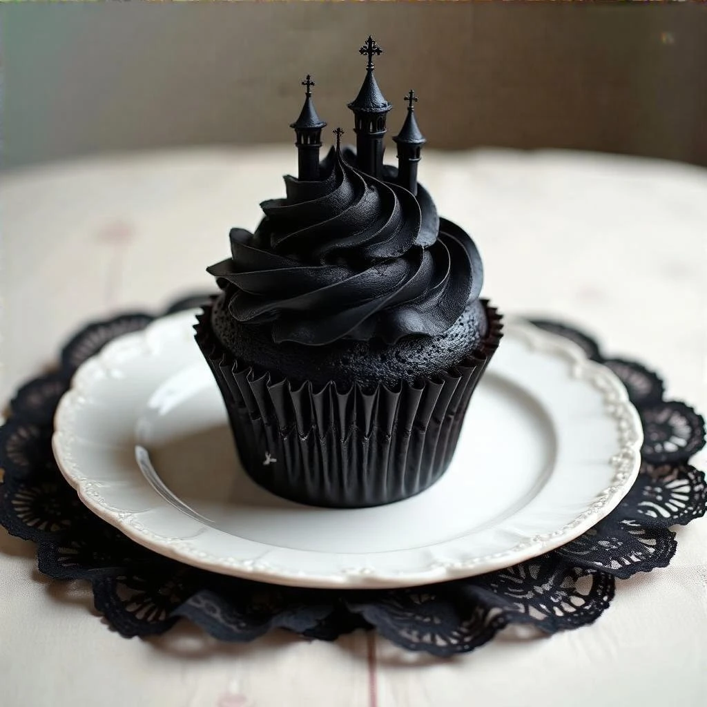 gothic cupcake emoji