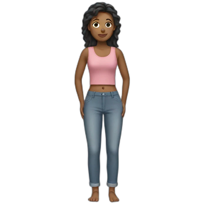 Woman with pants emoji