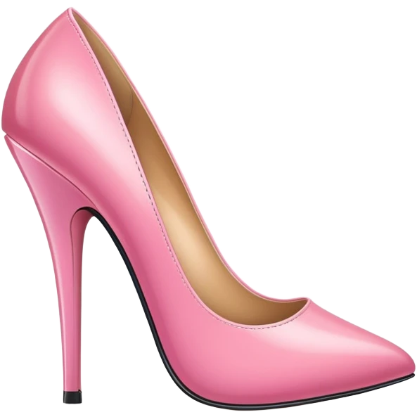 one pink high-heeled shoe emoji