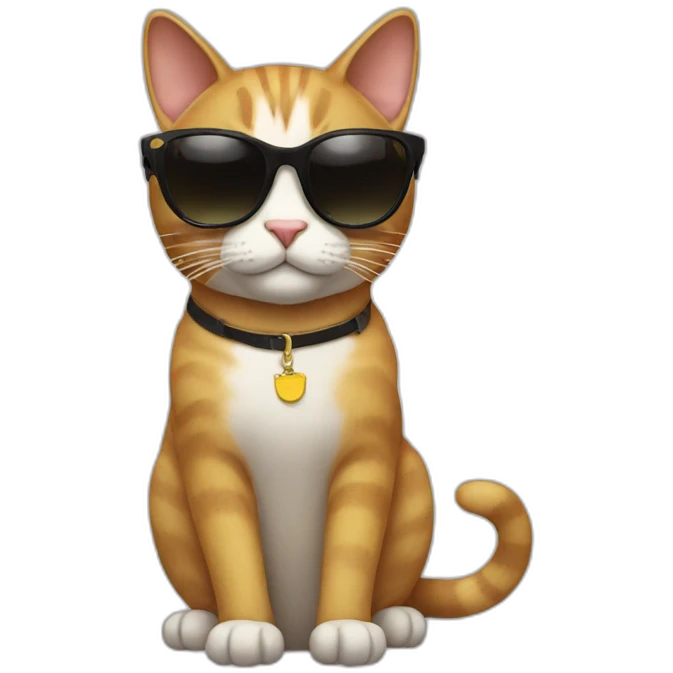 Cat with sunglasses emoji
