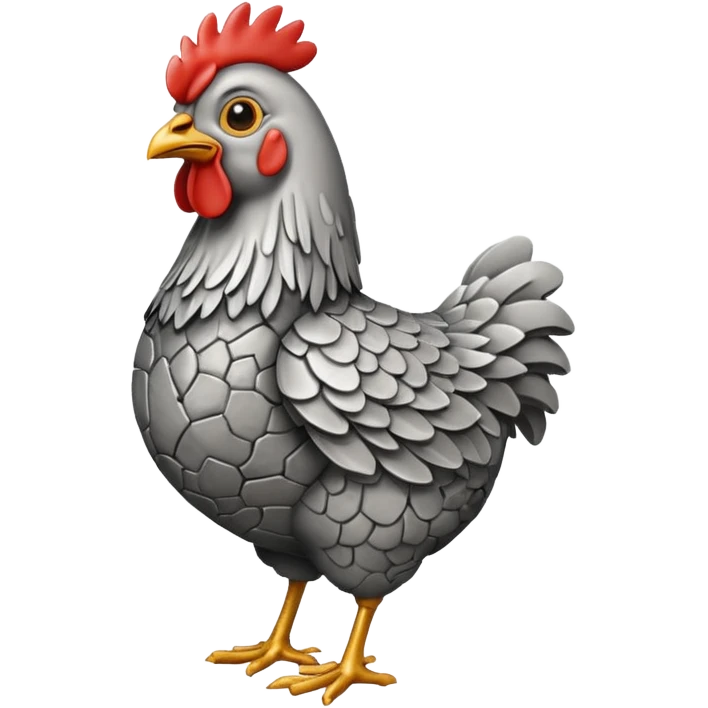 stone metal chicken emoji