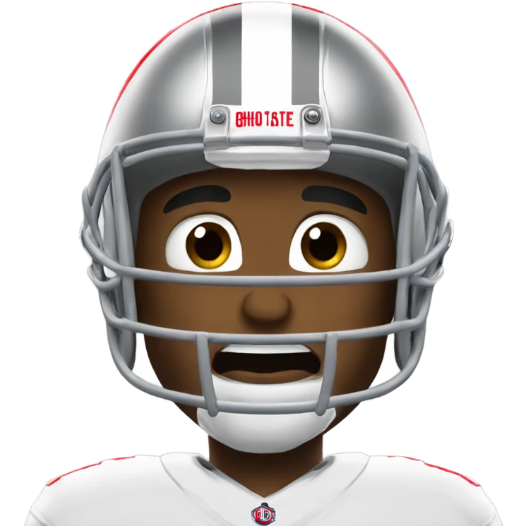 Ohio state football player crying  emoji