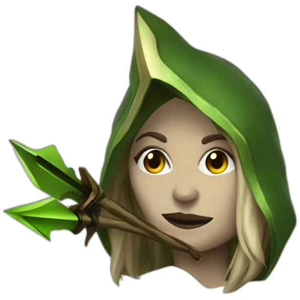 sylvanas with arrow emoji
