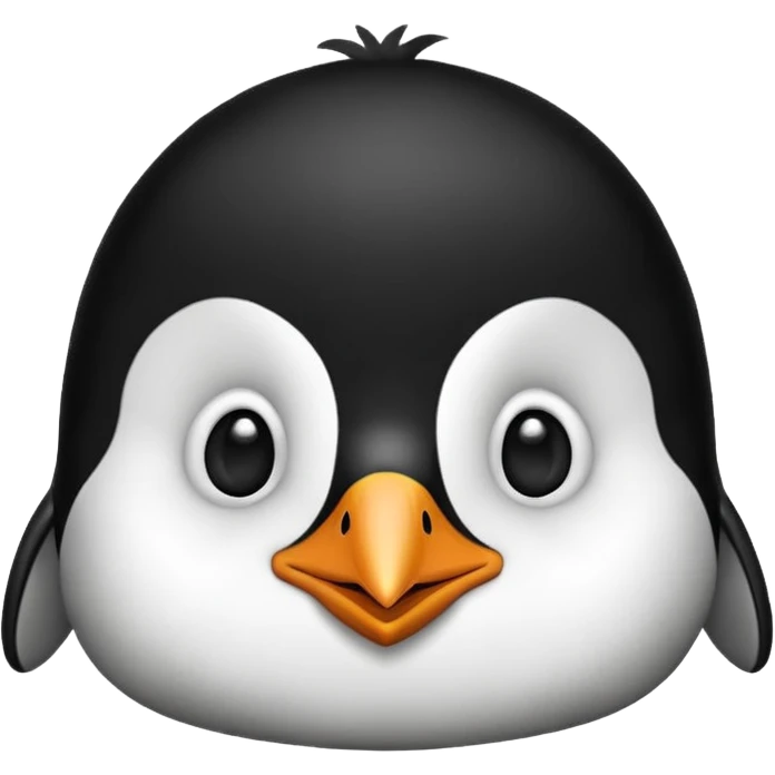 a penguin cute face emoji
