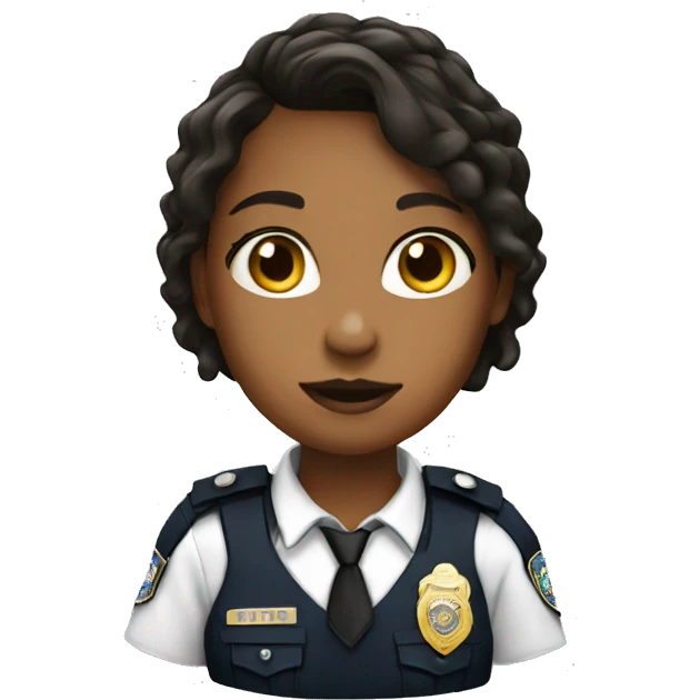 Girl police heart emoji
