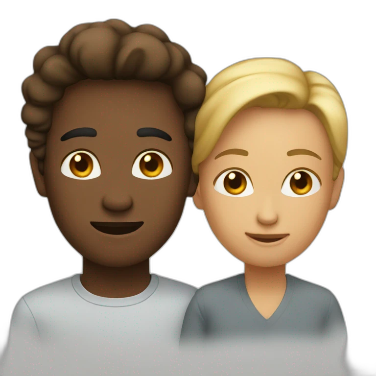 two people talking from afar emoji