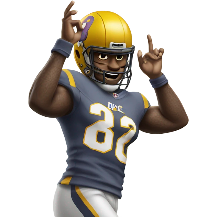 Lebron hitting the griddy but he’s scoring a touchdown emoji